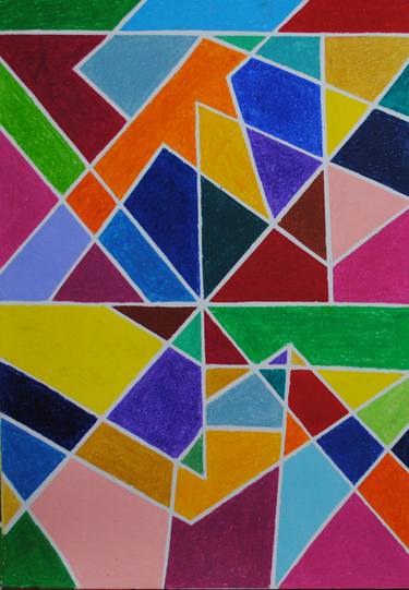 Print of Geometric Paintings by NIKOS LAMPRINOS