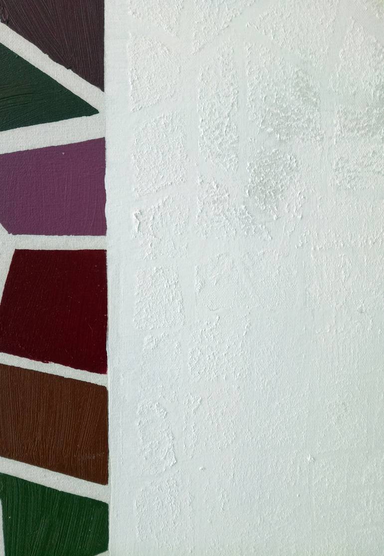 Original Art Deco Abstract Painting by Nikos Lamprinos