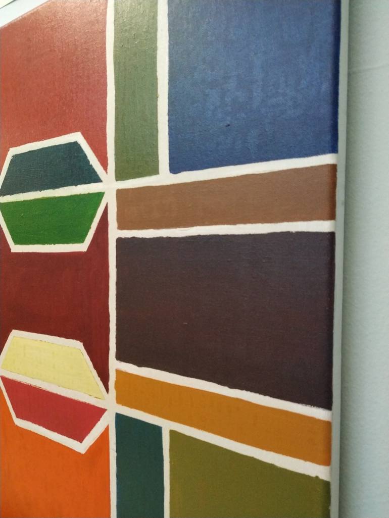 Original Geometric Painting by NIKOS LAMPRINOS