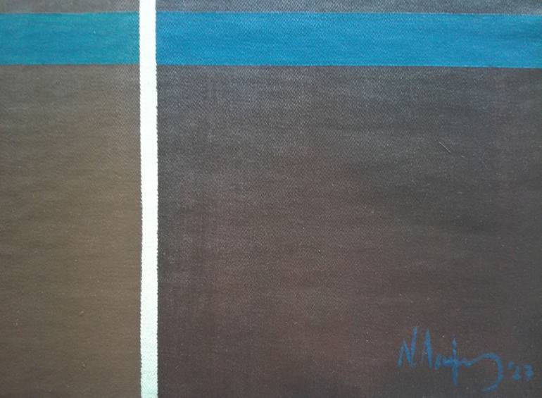 Original Abstract Geometric Painting by Nikos Lamprinos