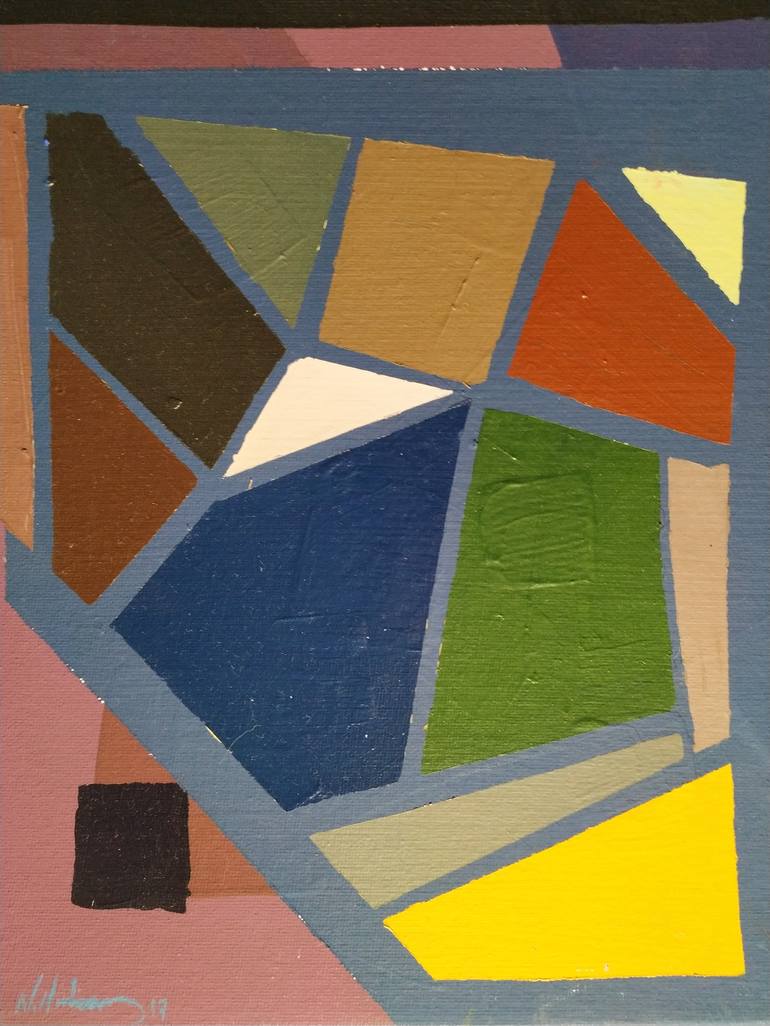 Original Geometric Painting by NIKOS LAMPRINOS