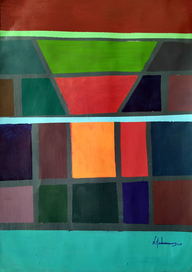 Original Documentary Cities Painting by Nikos Lamprinos