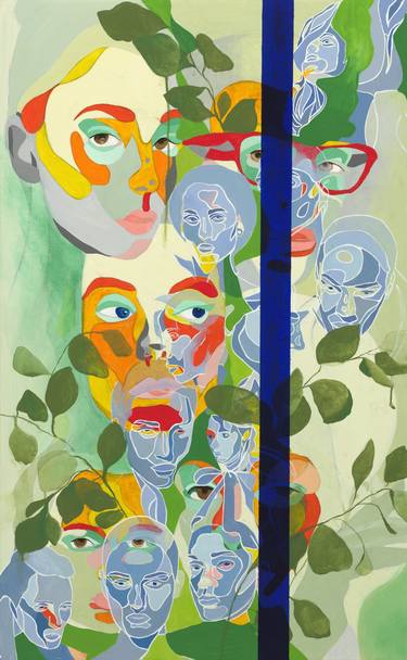 Print of Abstract People Paintings by Kurisutein Lopusnak