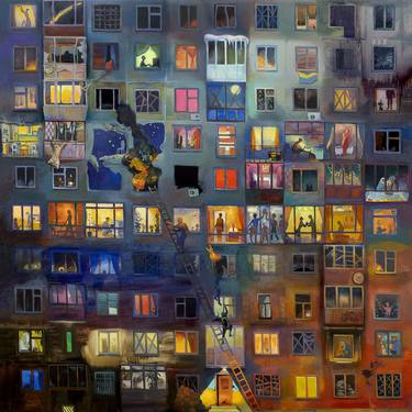 Original Impressionism Light Painting by Anastasiia Grygorieva
