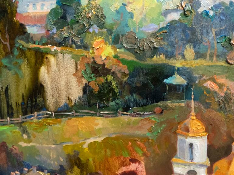 Original Documentary Architecture Painting by Anastasiia Grygorieva