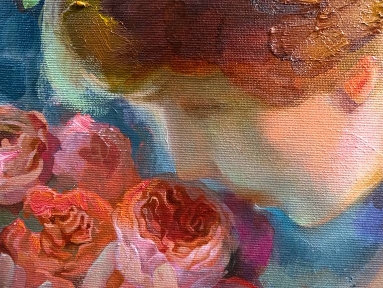 Original Abstract Expressionism Women Painting by Anastasiia Grygorieva