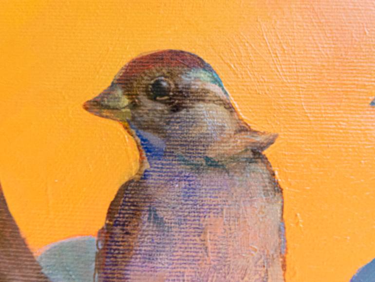 Original Expressionism Animal Painting by Anastasiia Grygorieva