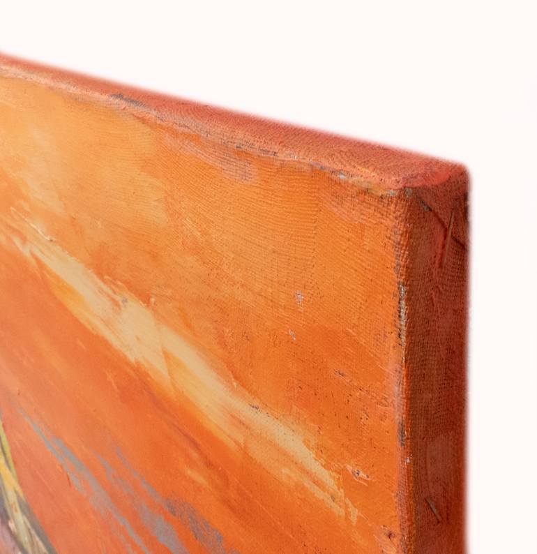 Original Abstract Expressionism Architecture Painting by Anastasiia Grygorieva