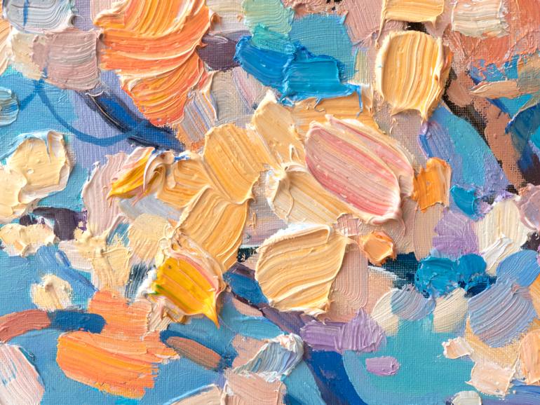 Original Abstract Expressionism Seascape Painting by Anastasiia Grygorieva