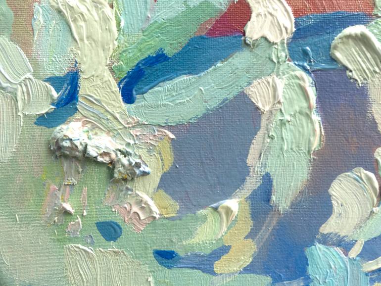 Original Expressionism Boat Painting by Anastasiia Grygorieva