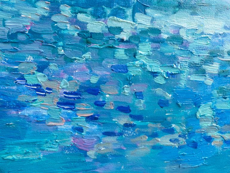 Original Expressionism Boat Painting by Anastasiia Grygorieva