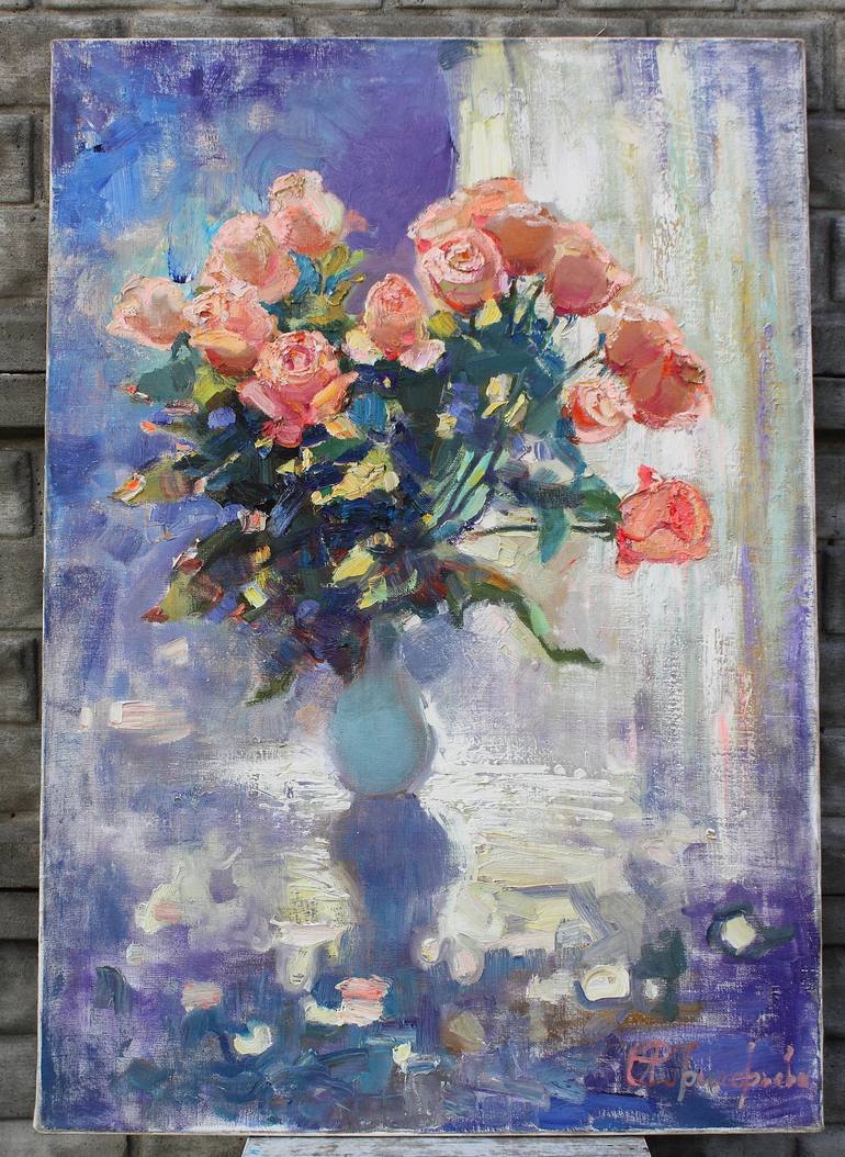 Original Impressionism Nature Painting by Anastasiia Grygorieva