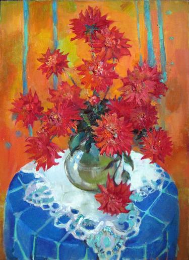 Original Impressionism Floral Paintings by Anastasiia Grygorieva