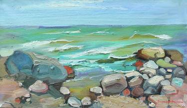 Original Impressionism Seascape Paintings by Anastasiia Grygorieva