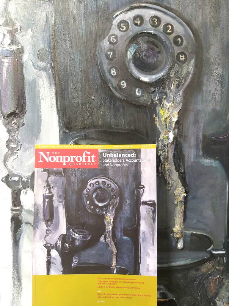 Original Conceptual Business Painting by Anastasiia Grygorieva