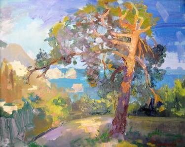 Original Expressionism Landscape Paintings by Anastasiia Grygorieva