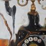 This picture is part of a series of "His Majesty the Phone and retro stuff."
Technique - oil on canvas.
The size – 100x45 cm.
Author's signature on the front side of the picture.