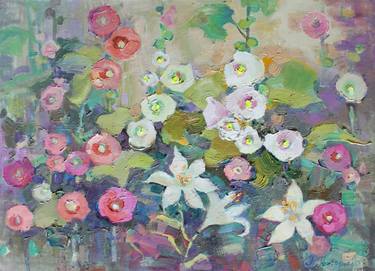 Original Impressionism Floral Paintings by Anastasiia Grygorieva