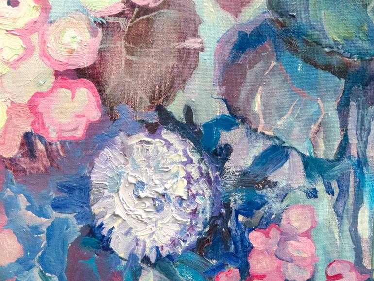 Original Abstract Expressionism Floral Painting by Anastasiia Grygorieva