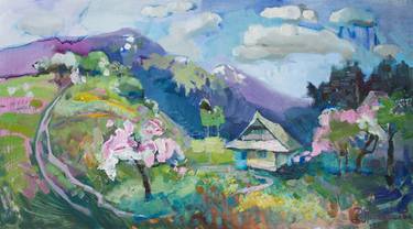 Original Impressionism Landscape Paintings by Anastasiia Grygorieva