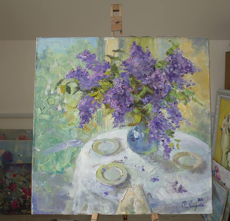 Original Impressionism Still Life Painting by Anastasiia Grygorieva