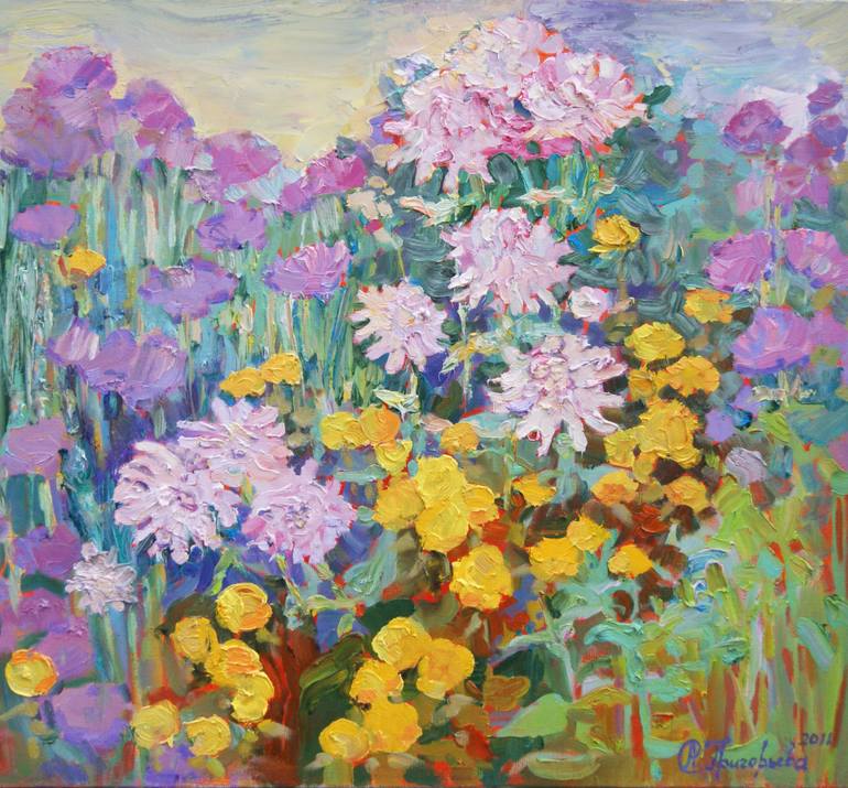 Flowerbed from Gogh - Print