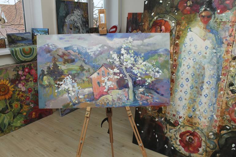 Original Impressionism Landscape Painting by Anastasiia Grygorieva