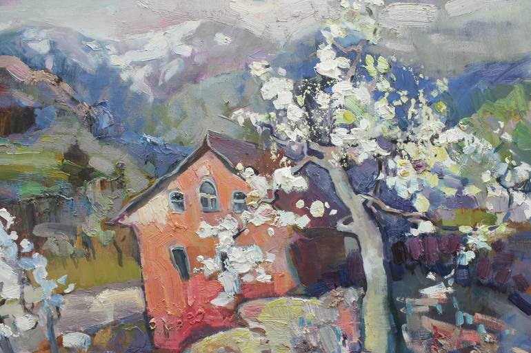 Original Impressionism Landscape Painting by Anastasiia Grygorieva