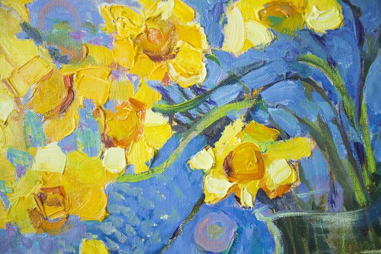 Original Expressionism Floral Painting by Anastasiia Grygorieva