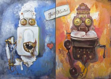Original Humor Paintings by Anastasiia Grygorieva