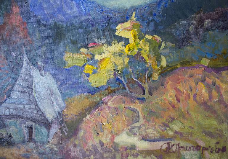 Original Impressionism Landscape Painting by Anastasiia Grygorieva