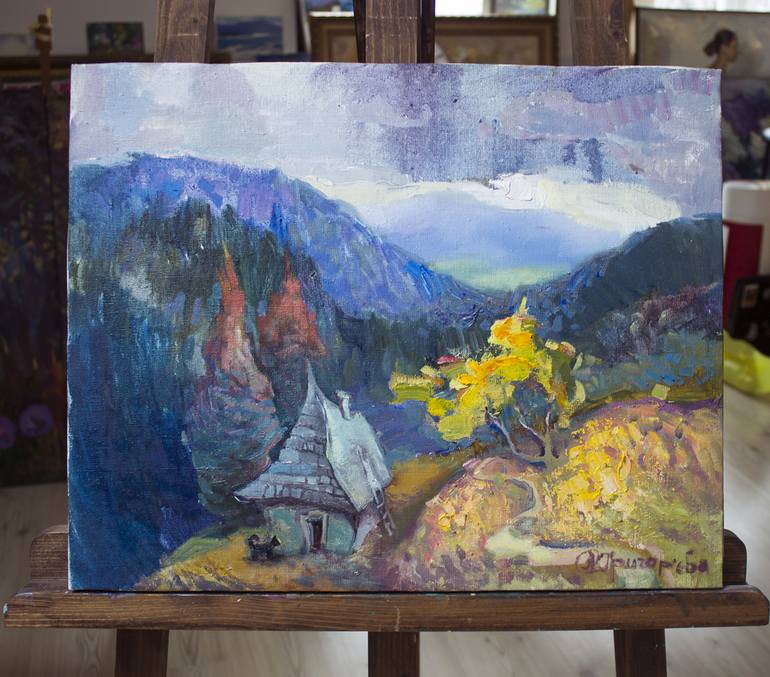 Original Impressionism Landscape Painting by Anastasiia Grygorieva
