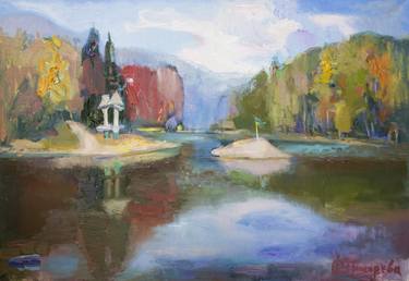 Print of Impressionism Landscape Paintings by Anastasiia Grygorieva