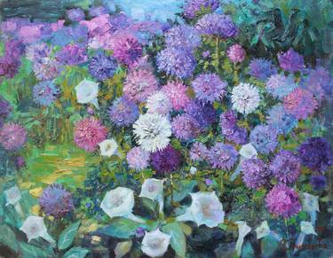 Print of Expressionism Floral Paintings by Anastasiia Grygorieva