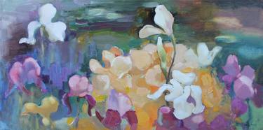 Original Expressionism Floral Paintings by Anastasiia Grygorieva