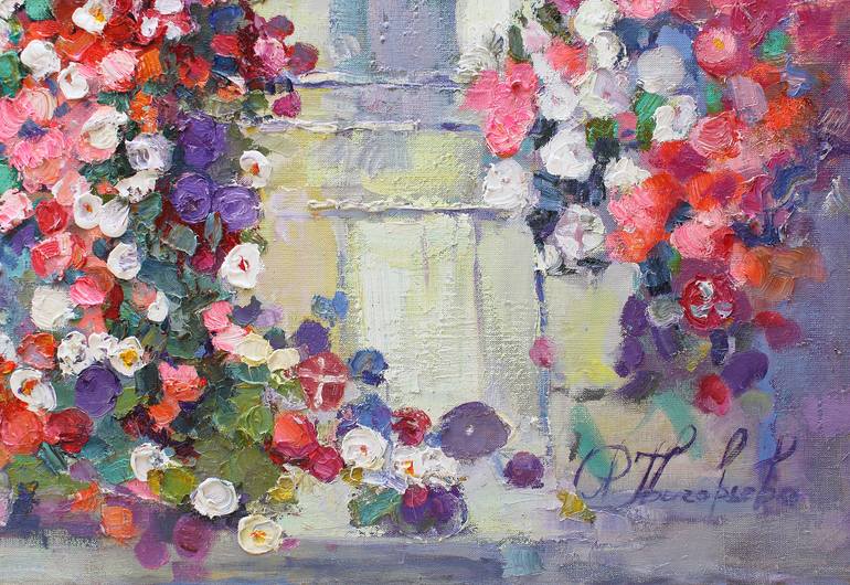 Original Floral Painting by Anastasiia Grygorieva