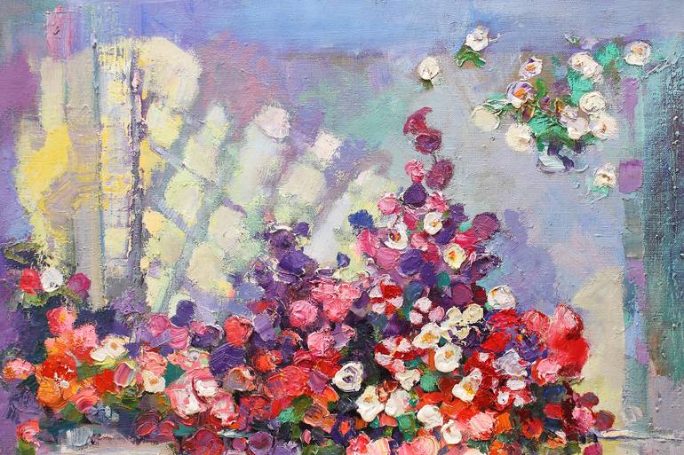 Original Floral Painting by Anastasiia Grygorieva