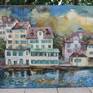 The picture was painted from sketches wich were made from real landscape during artistic open air in Switzerland. I was impressed the beauty of this city which called Zurich. 
Painting size 160x80cm/oil on canvas/ 2017
The picture is ready to hang (edges of a picture is gray)
Signed on the front and back.
Certificate of authenticity is included.
Packaged safely.
Can be sent in tube if need.
