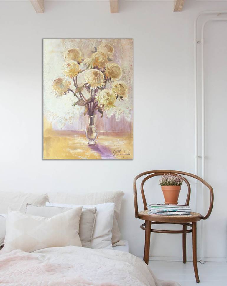 Original Abstract Expressionism Still Life Painting by Anastasiia Grygorieva