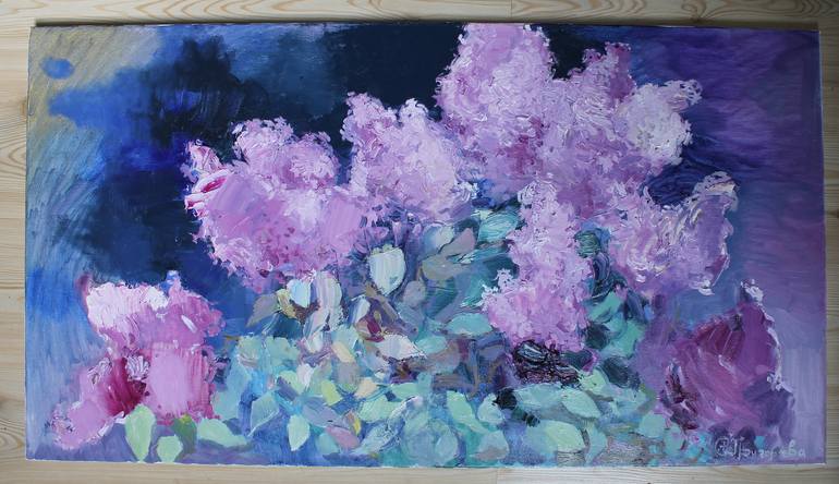 Original Floral Painting by Anastasiia Grygorieva