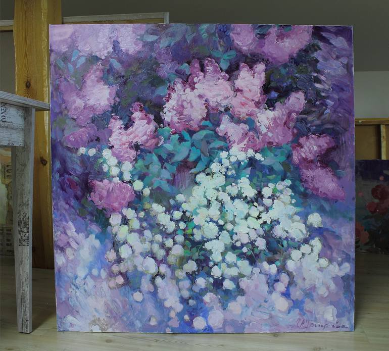 Original Floral Painting by Anastasiia Grygorieva