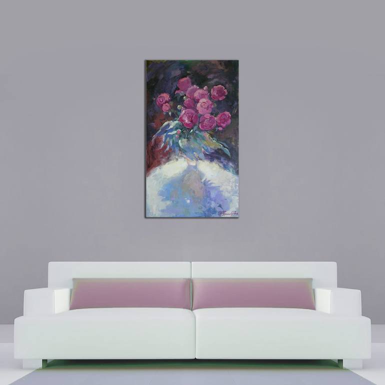 Original Floral Painting by Anastasiia Grygorieva