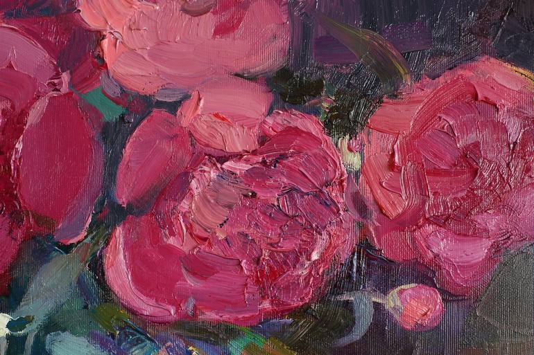 Original Expressionism Floral Painting by Anastasiia Grygorieva