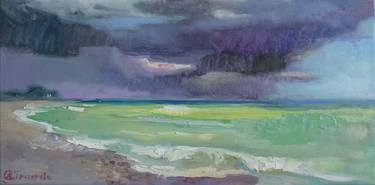 Original Expressionism Seascape Paintings by Anastasiia Grygorieva