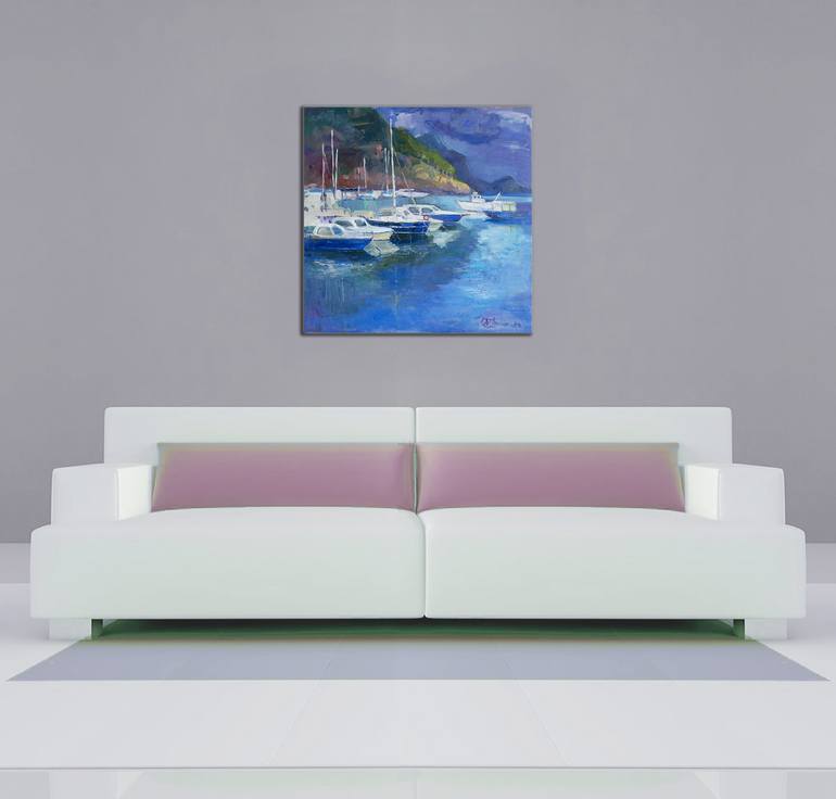 Original Seascape Painting by Anastasiia Grygorieva