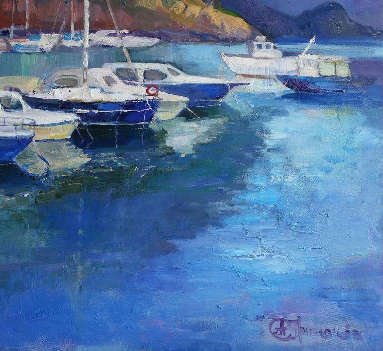 Original Seascape Painting by Anastasiia Grygorieva