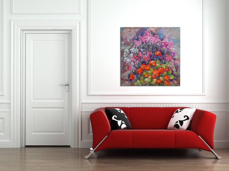 Original Impressionism Floral Painting by Anastasiia Grygorieva