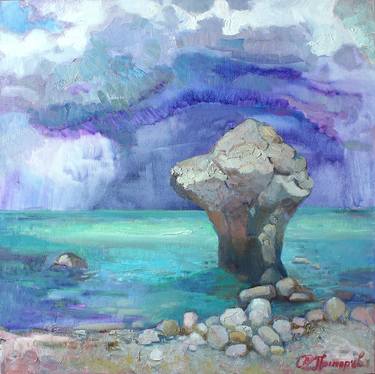 Original Abstract Expressionism Seascape Paintings by Anastasiia Grygorieva