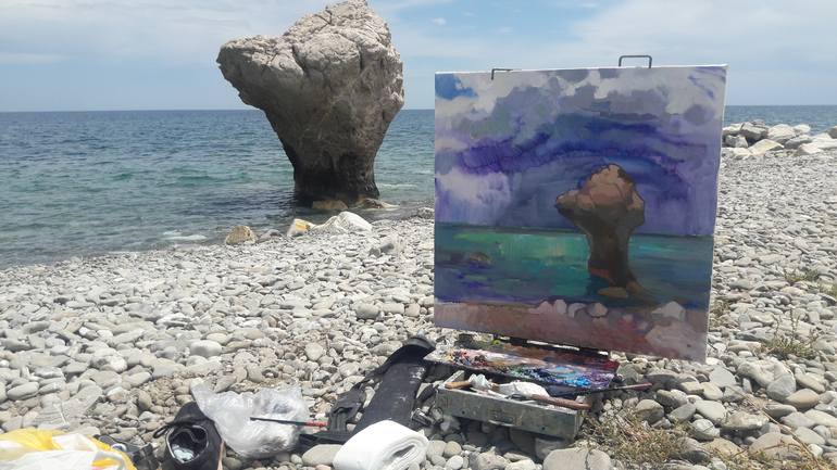 Original Seascape Painting by Anastasiia Grygorieva