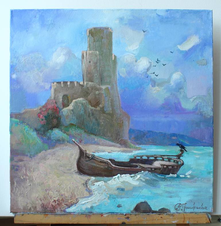 Original Seascape Painting by Anastasiia Grygorieva